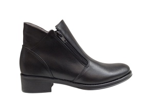 Ghete dama casual din piele naturala Nataly Negru Box - Img 7