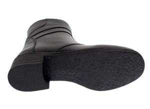 Ghete dama casual imblanite din piele naturala cu fermoar MVS707N - Img 4