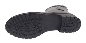 Ghete dama din piele naturala imblanite de culoare neagra MVS73N - Img 9
