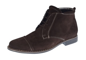 Marimea 37 Ghete barbati casual din piele naturala intoarsa maro LG03MVEL - Img 6
