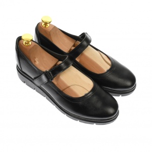 Oferta 35, 36, 40 - Pantofi dama casual din piele naturala cu bareta, negru - LP38N - Img 6