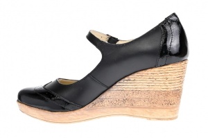Oferta 36, 37 Pantofi dama casual din piele naturala neagra -LP104B - Img 4