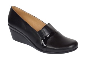 OFERTA 36 Pantofi dama, din piele naturala, cu platforme de 5cm, LP14NBOX