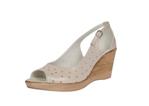 Oferta 39 Sandale dama crem din piele naturala - LNA177CREM