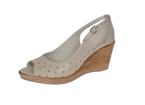 Oferta 39 Sandale dama crem din piele naturala - LNA177CREM - Img 2