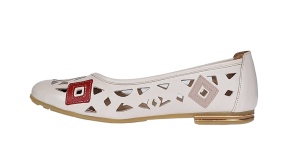 OFERTA MARIMEA 36 Balerini dama, de vara, din piele naturala - SCV403BEJ - Img 7