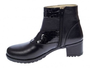 Oferta marimea 37 Ghete dama din piele naturala cu fermoar LMVS20N - Img 3