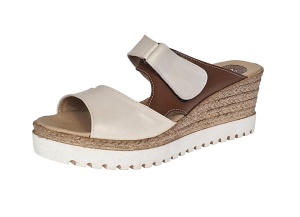 Oferta marimea 37 Papuci dama, de vara, din piele naturala cu platforme de 7cm, LPAPUCMBEJ - Img 6