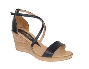 Oferta marimea 38, 39 - Sandale dama casual elegante din piele naturala Negru LS7N2 - Img 3