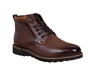 Oferta Marimea 38, 42 Ghete barbati casual, din piele naturala Maro cu fermoar LCORSAFM - Img 5