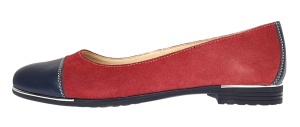 Oferta marimea 39 Balerini dama casual din piele naturala Grena - Bleumarin LRUTBLVIS - Img 6
