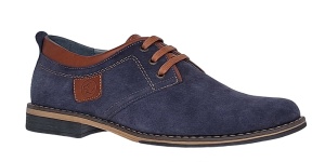 Oferta marimea 40 Pantofi barbati casual din piele naturala bleumarin 410BLEU - Img 7