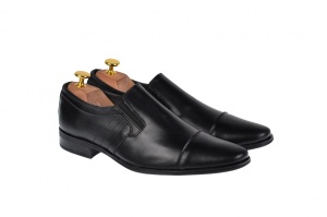 Oferta marimea 40 - Pantofi barbati, eleganti, din piele naturala, cu elastic - LCIOCSTEFEN