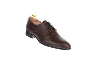 Oferta marimea 40, Pantofi barbati eleganti din piele naturala de culoare maro LNIC211M