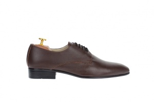Oferta marimea 40, Pantofi barbati eleganti din piele naturala de culoare maro LNIC211M - Img 3
