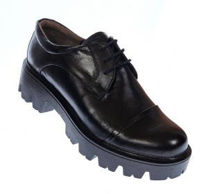 OFERTA marimea 40 - Pantofi dama casual din piele naturala, negri - LP11N - Img 2