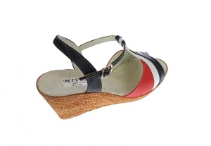 OFERTA MARIMEA 40 - Sandale dama din piele naturala cu platforme 7cm, Rosu, Alb, Negru, BOX,LS47RANBOX - Img 3