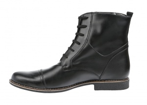 Oferta marimea 41 - Ghete barbati din piele naturala, imblanite Negru Oxford - LGBOND2NC - Img 3