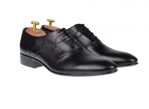 OFERTA MARIMEA 42 - Pantofi Barbati Office, Eleganti, din Piele Naturala, Negru, CIUCALETI SHOES - Img 2