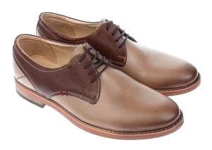 Oferta Marimea 43 Pantofi barbati casual din piele naturala Bej - Maro SIR GKR - Img 5