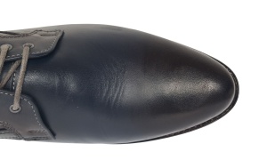 Oferta Pantofi Probati/Purtati barbati, eleganti, piele naturala, Bleumarin - GKR03BL - Img 7