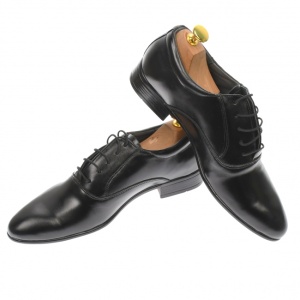 Pantofi barbatesti, eleganti, din piele naturala, negru - MODN - Img 7