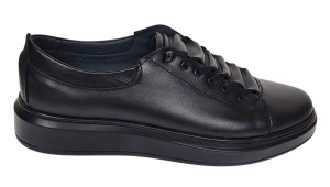 Pantofi barbati casual din piele naturala AK Negru GKR96N - Img 6