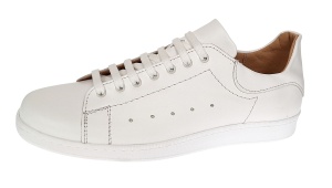 Pantofi barbati casual din piele naturala Alb GKR2023A - Img 2