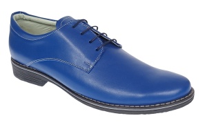 Pantofi barbati casual din piele naturala, Albastru 859AL - Img 1