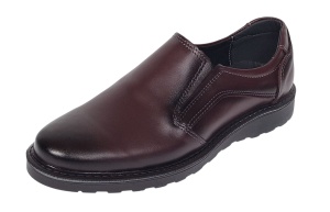 Pantofi barbati casual din piele naturala Army Bordeaux CORSAEVIS - Img 2