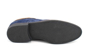 Pantofi barbati casual, din piele naturala, culoare bleumarin P34BLUE - Img 6