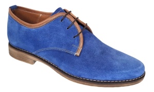 Pantofi barbati casual din piele naturala intoarsa Albastru PRAMFBLUE - Img 3
