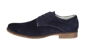 Pantofi barbati, casual, din piele naturala intoarsa, bleumarin VELBLM - Img 6