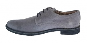 Pantofi barbati casual din piele naturala intoarsa gri - Marimea 39 - Img 3