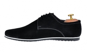 Pantofi barbati casual din piele naturala intoarsa - Model 880NVEL - Img 2