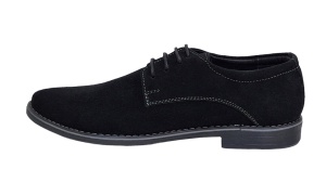Pantofi barbati casual din piele naturala intoarsa - Model Negru VELN - Img 3