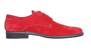 Pantofi barbati casual din piele naturala intoarsa, Rosu - CARLO PARVELTG - Img 3