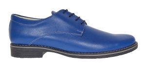 Pantofi barbati casual din piele naturala - Model Albastru P80 - Img 5