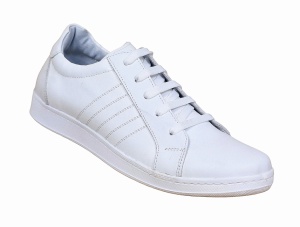 Pantofi barbati casual din piele naturala Tim Alb ADTIMALB