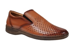 Pantofi barbati casual perforati din piele naturala Maro - RSY503M - Img 3