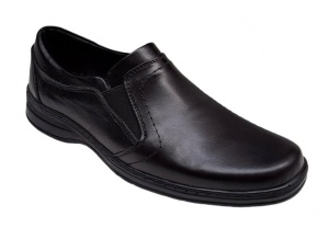 Pantofi barbati comozi din piele naturala pe calapod lat GKR08N