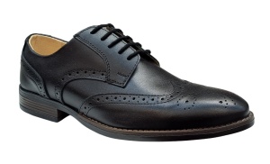 Pantofi barbati Derby Wingtip Brogue din piele naturala 993N - Img 4