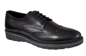 Pantofi barbati din piele naturala Negru TEST199NS