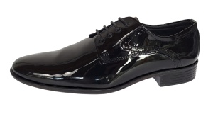 Pantofi barbati eleganti din piele naturala – Negru Lac Marimea 39, 40 - Img 3