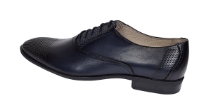 Pantofi barbati eleganti din piele naturala bleumarin, Lux Class - 724BLM - Img 5