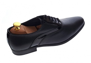 Pantofi barbati eleganti, din piele naturala, cu suvite lac - STEFINPF - Img 2