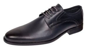 Pantofi barbati eleganti din piele naturala de culoare bleumarin Zidan 819 - Img 2