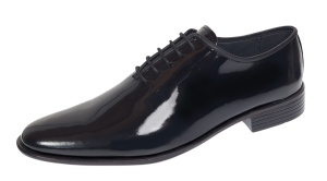 Pantofi barbati eleganti din piele naturala de culoare negru lac - GKR201LN