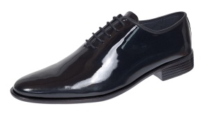 Pantofi barbati eleganti din piele naturala de culoare negru lac - GKR201LN - Img 2