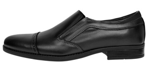 Pantofi barbati eleganti din piele naturala fara siret GKR233NEL - Img 2
